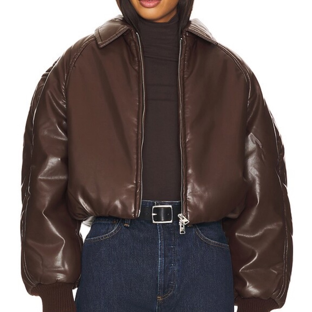 Agolde X Shoreditch Club Leather Puffer